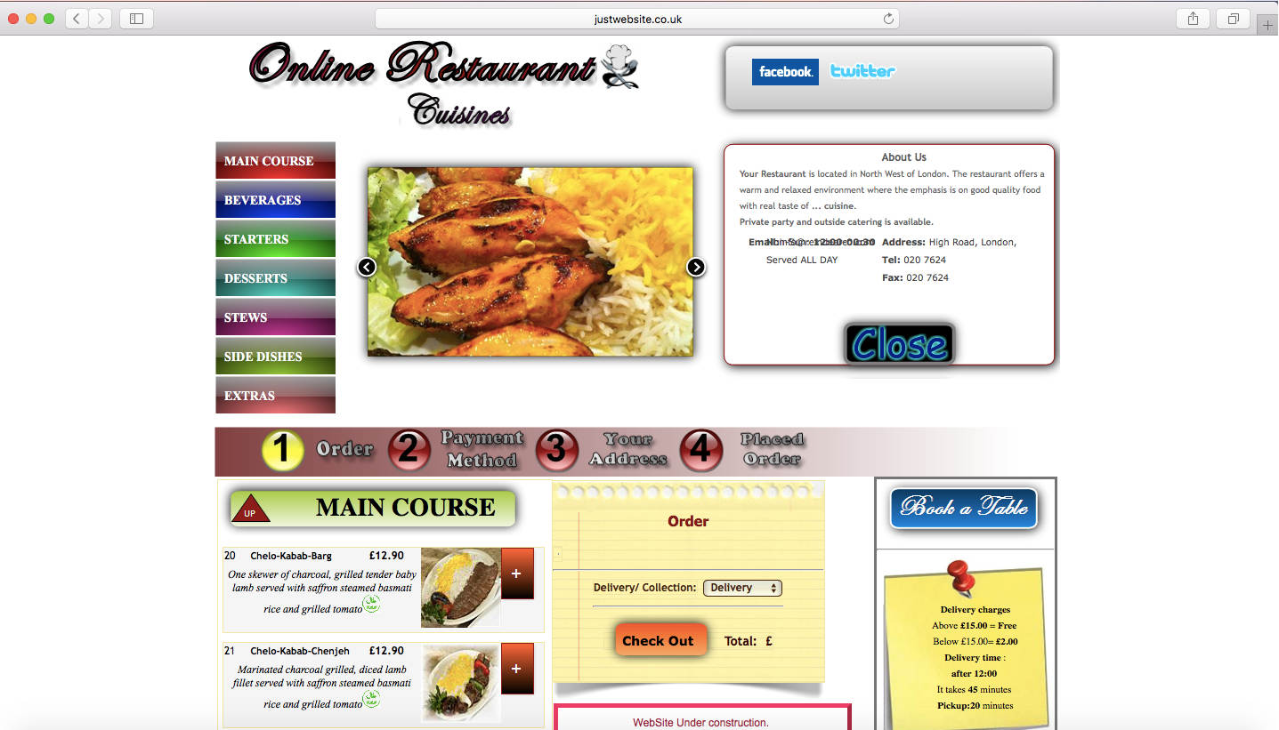 Online Ordering System